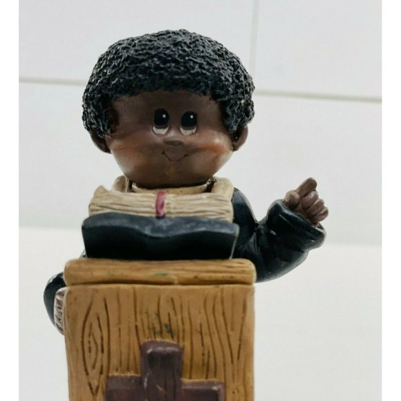 Shelby Ltd African American Little Blessings Preacher Child Figurine - Picture 2 of 12